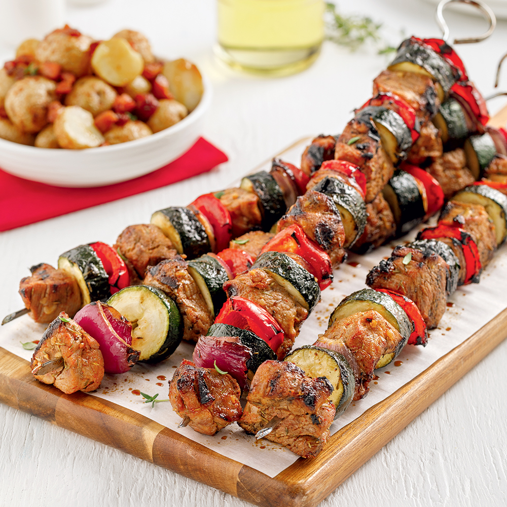 Brochettes (Boeuf, Sans garniture)